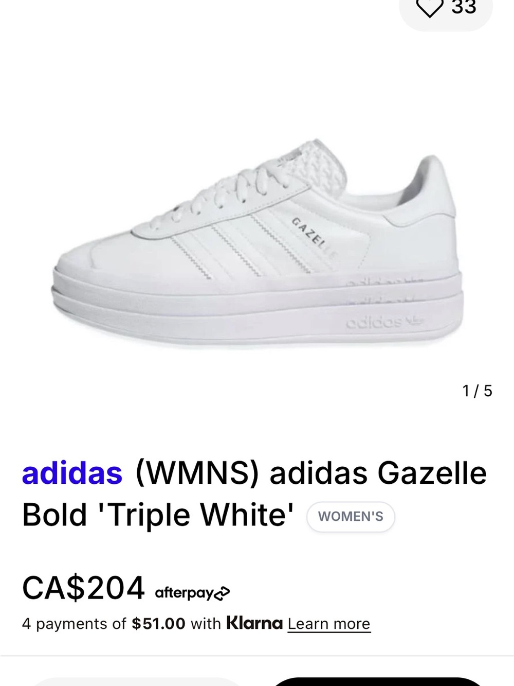 adidas Gazelle Bold W Blue